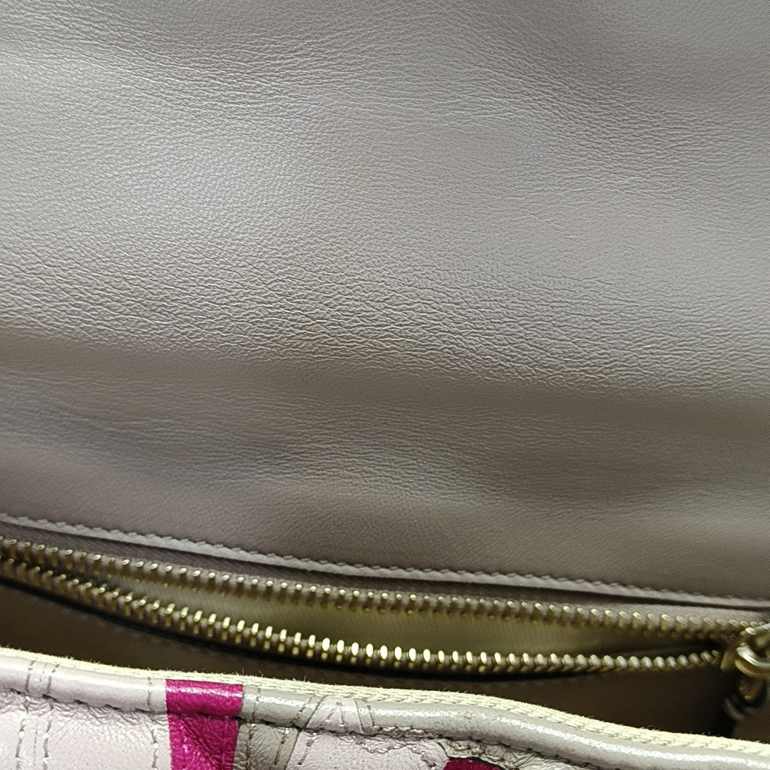 Quilted Calfskin Shoulder Bag Pink