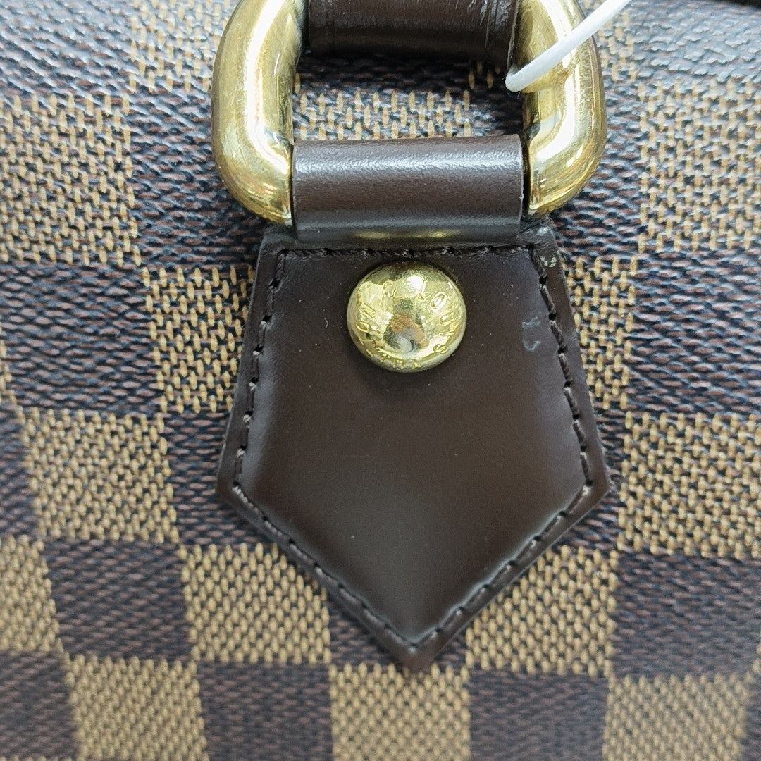 DUOMO Damier Ebene Coated Canvas Brown
