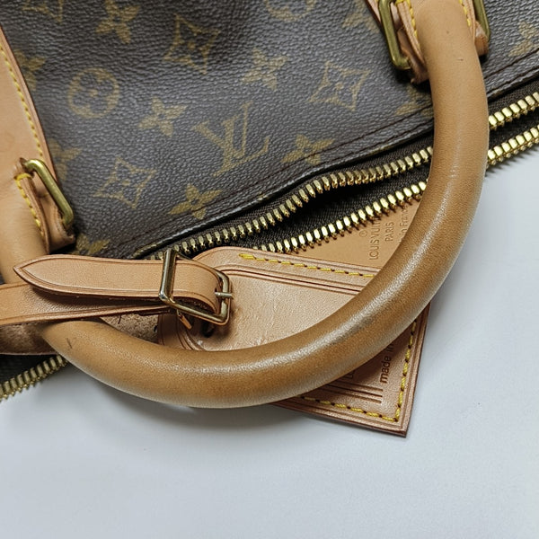 KEEPALL 60 Monogram Coated Canvas Brown