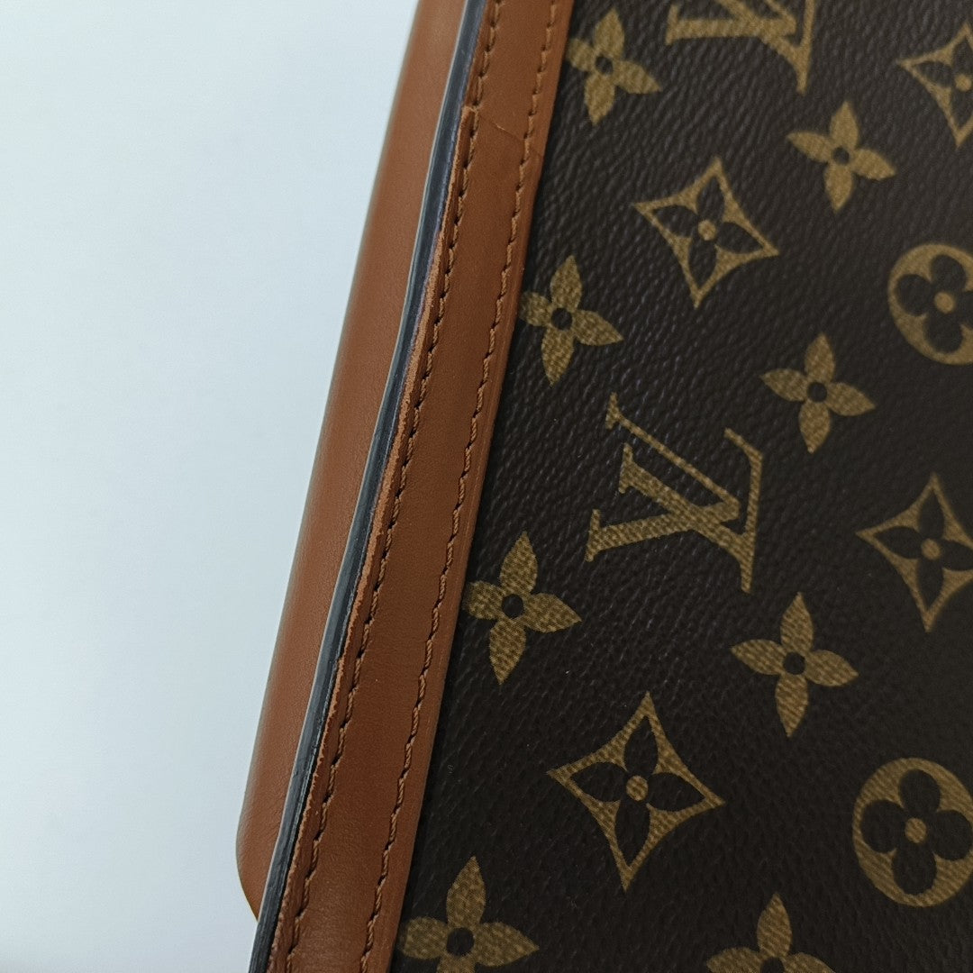 DAUPHINE MM Monogram Coated Canvas Brown