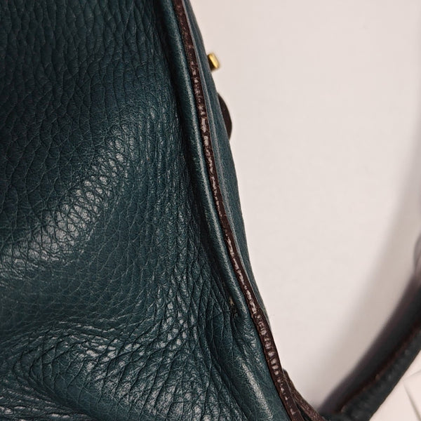 Calfskin Top Handle Bag Green