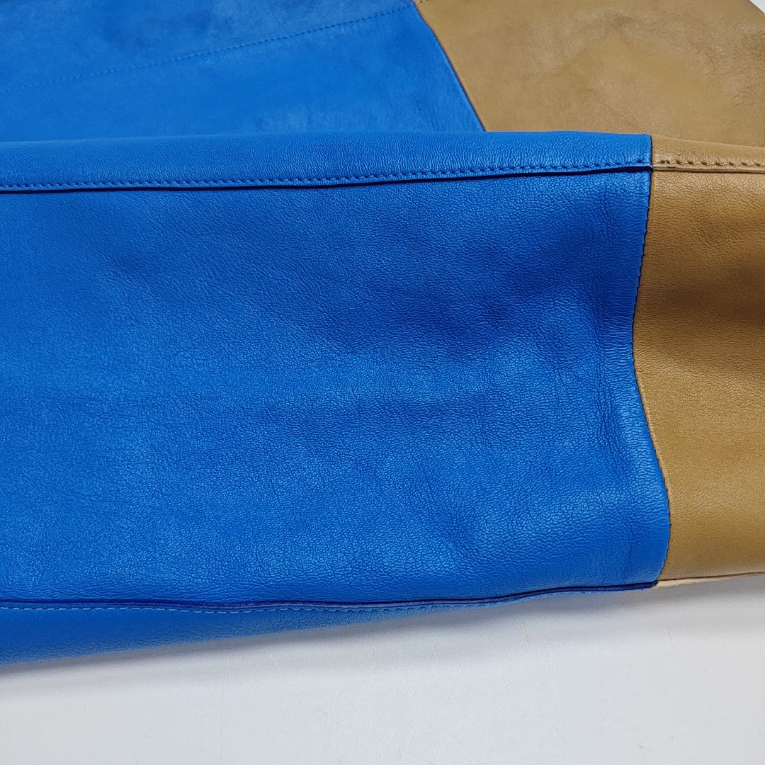 VERTICAL CABAS Medium Calfskin Blue
