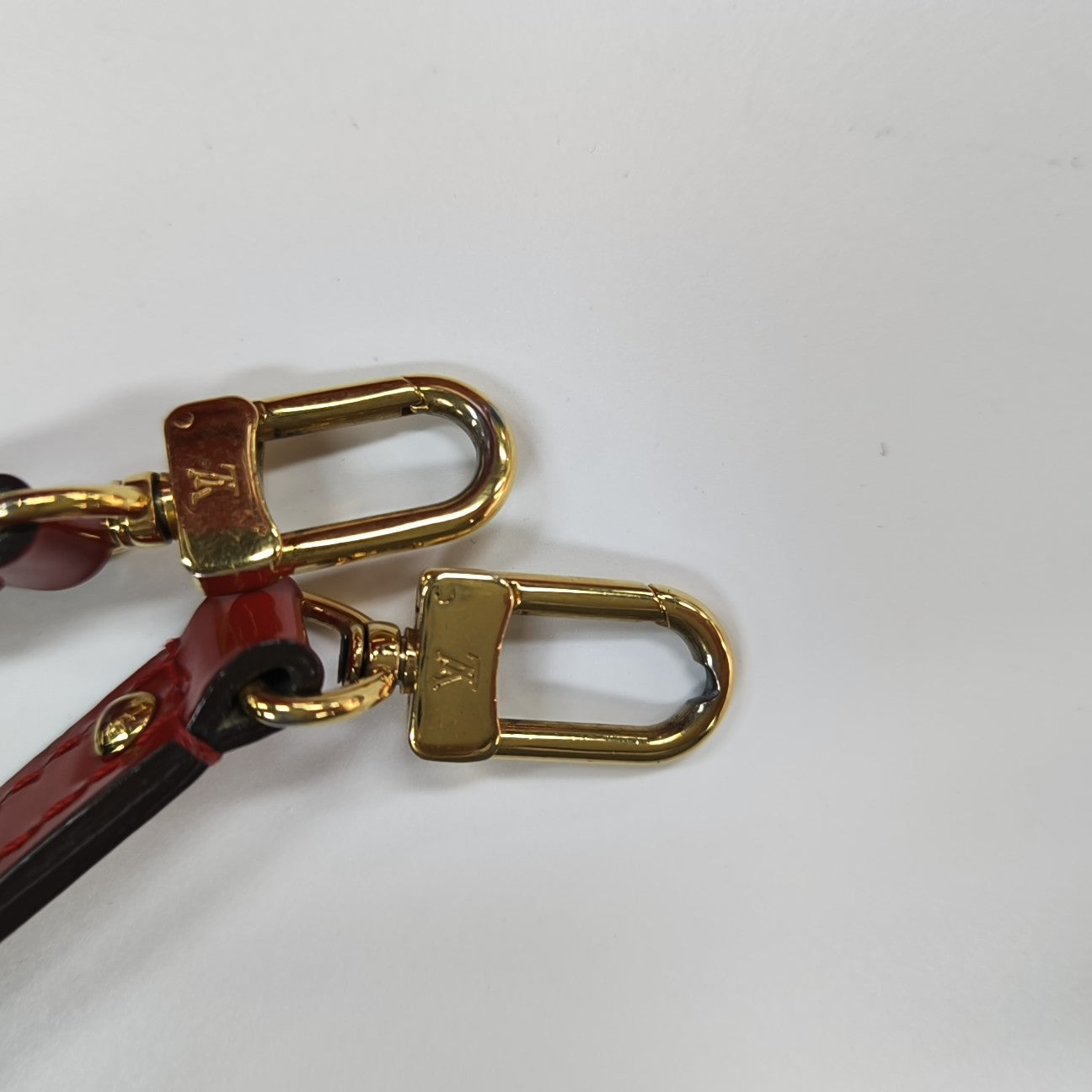 ALMA BB Monogram Patent Leather Red