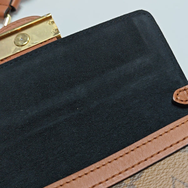 DAUPHINE Monogram Coated Canvas Brown