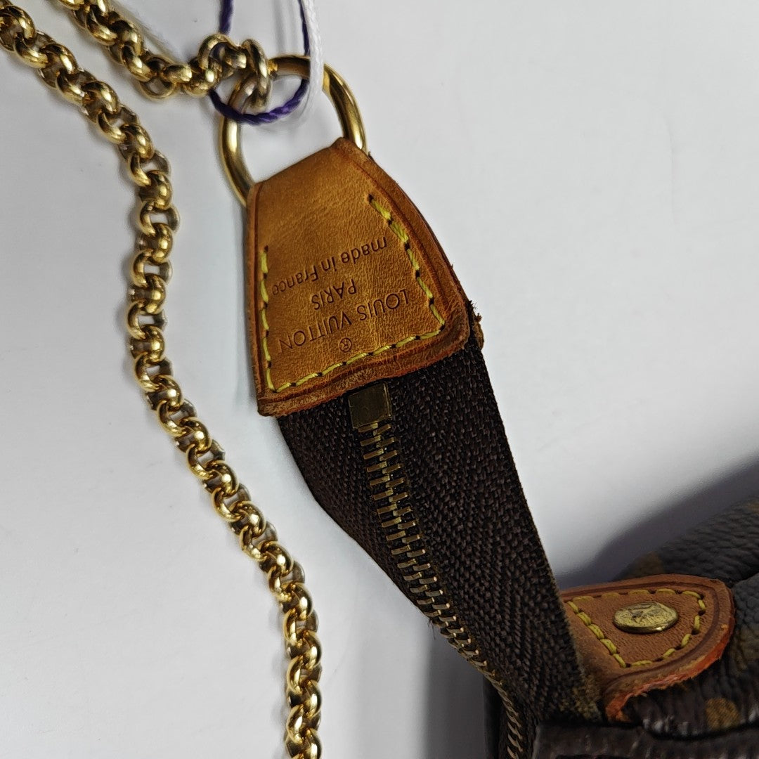 EVA Monogram Coated Canvas Brown