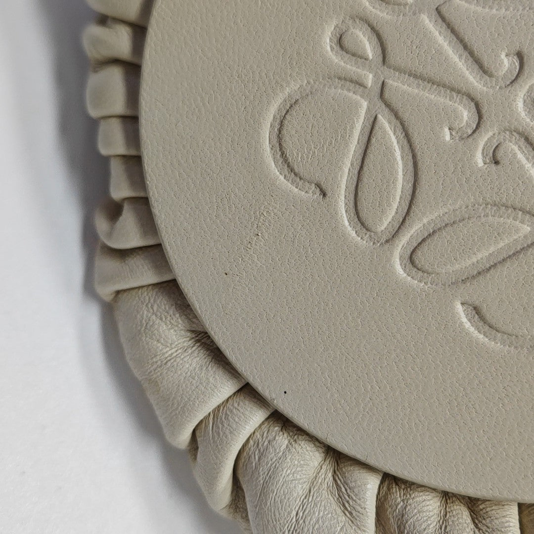 Nest Backet Calfskin White