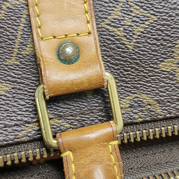 SAC SOUPLE 55 Monogram Coated Canvas Brown
