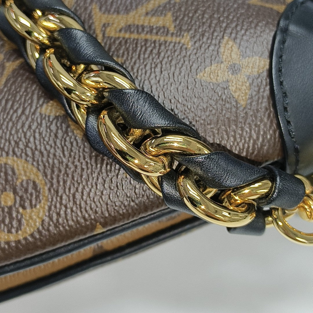 TWINNY Monogram Coated Canvas Brown