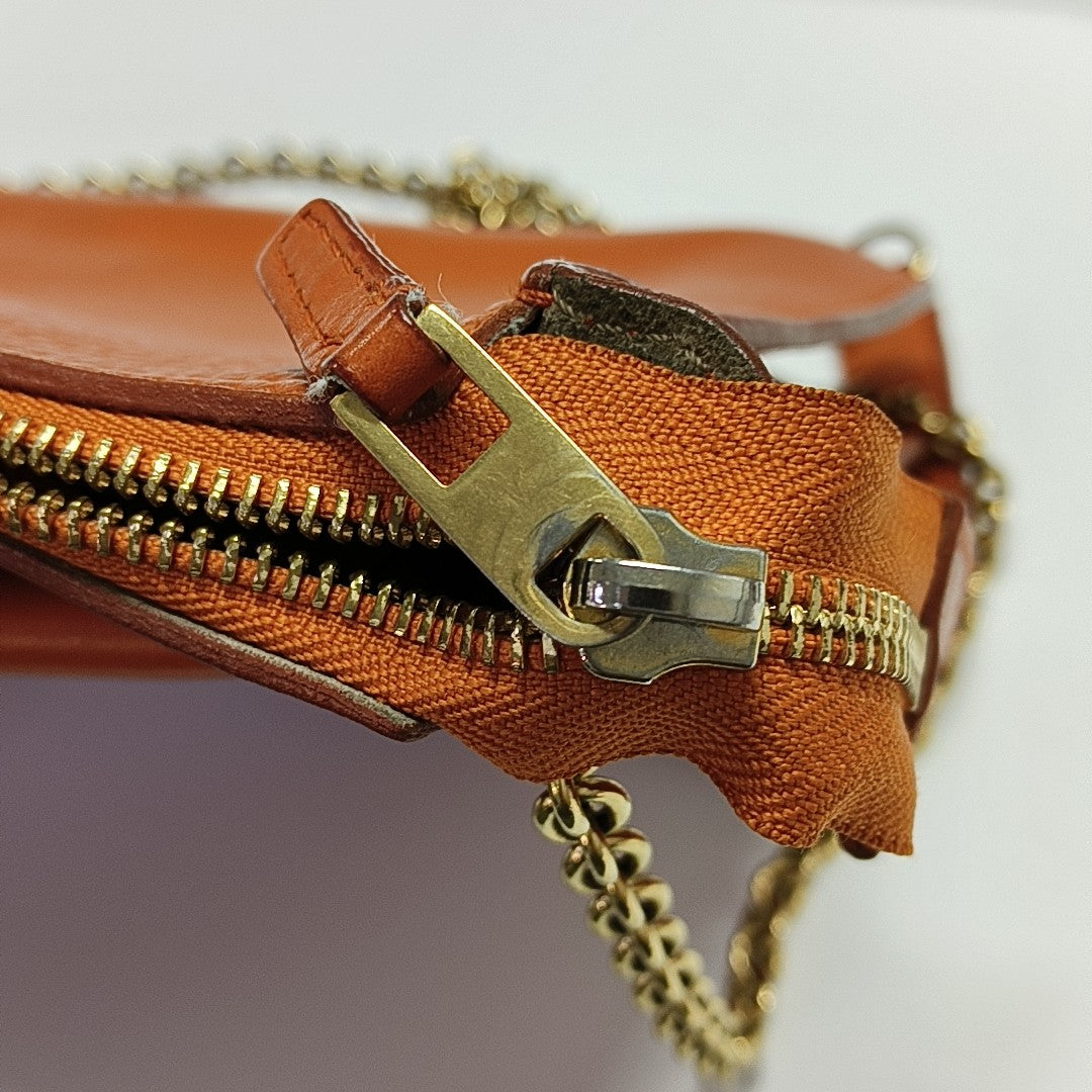 Calfskin Crossbody Bag Orange