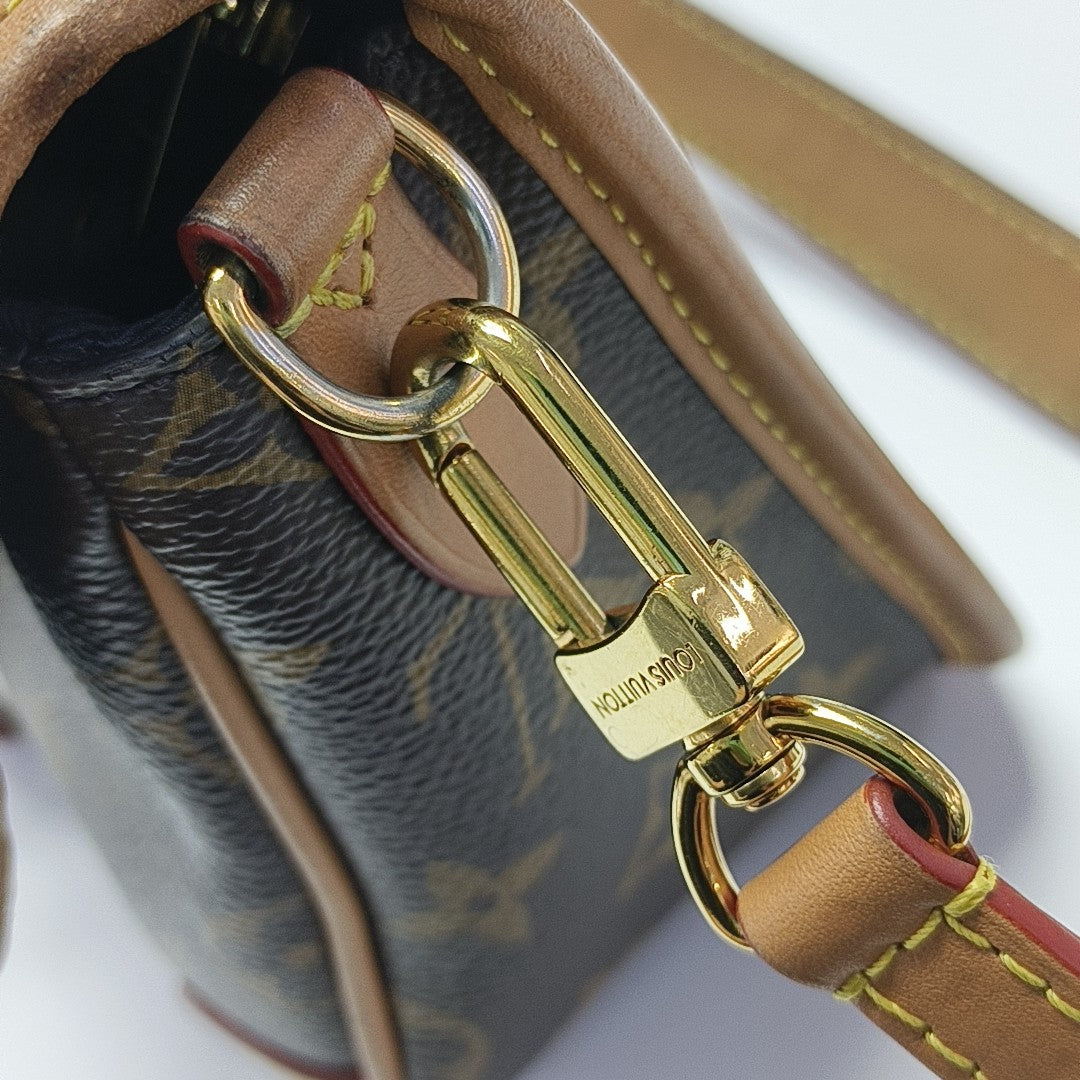 DIANE Monogram Coated Canvas Brown