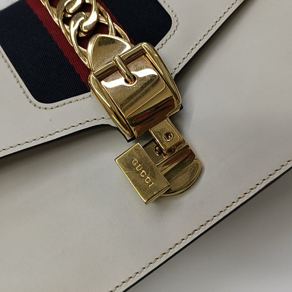 Sylvie Small Calfskin White