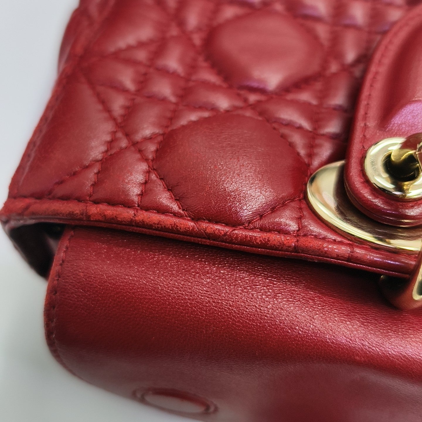Lady D-Joy Medium Cannage Lambskin Multicolor