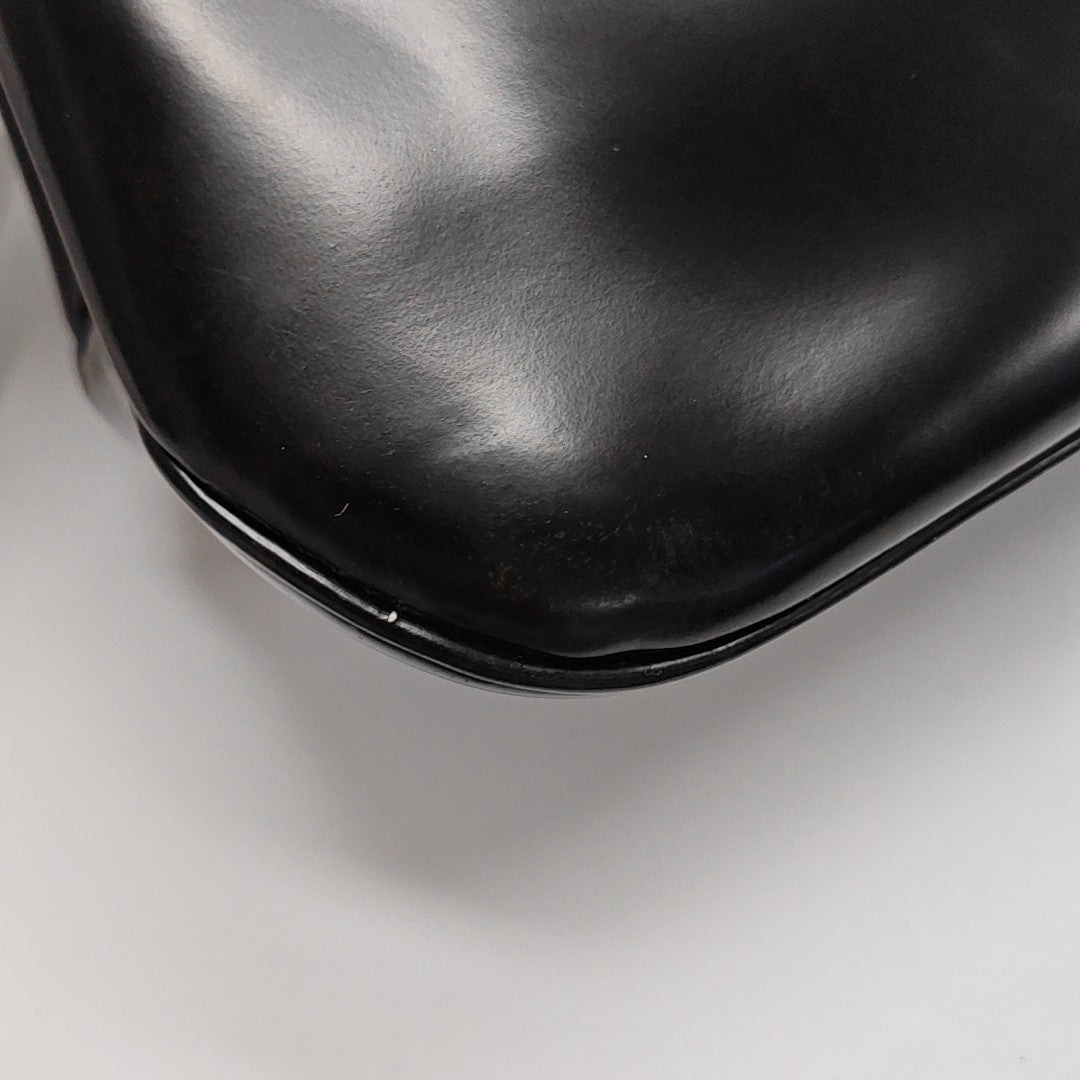 Calfskin Top Handle Bag Black
