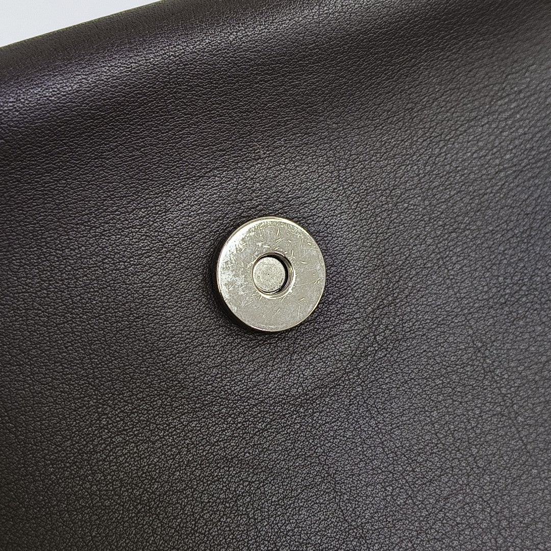 Lambskin Shoulder Bag Brown