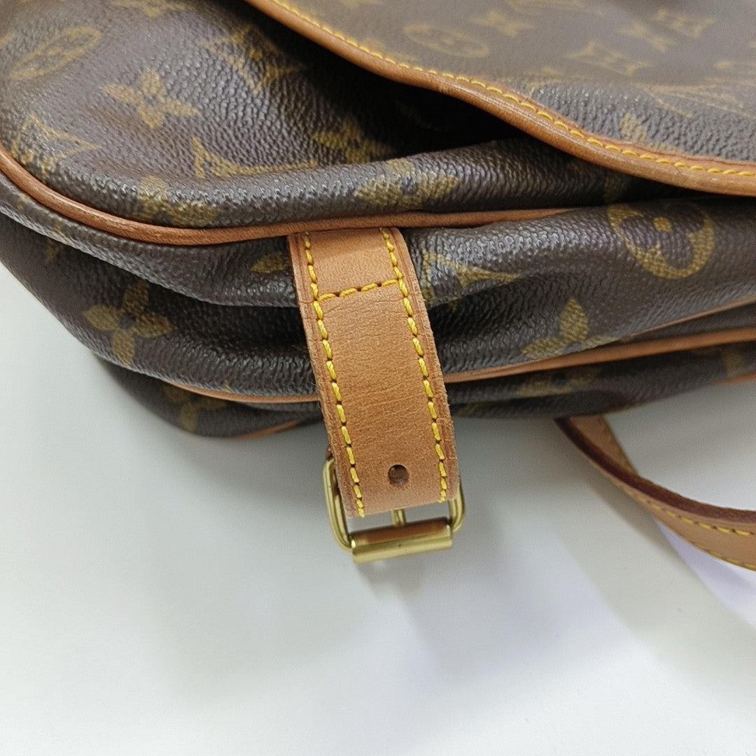 SAUMUR 30 Monogram Coated Canvas Brown