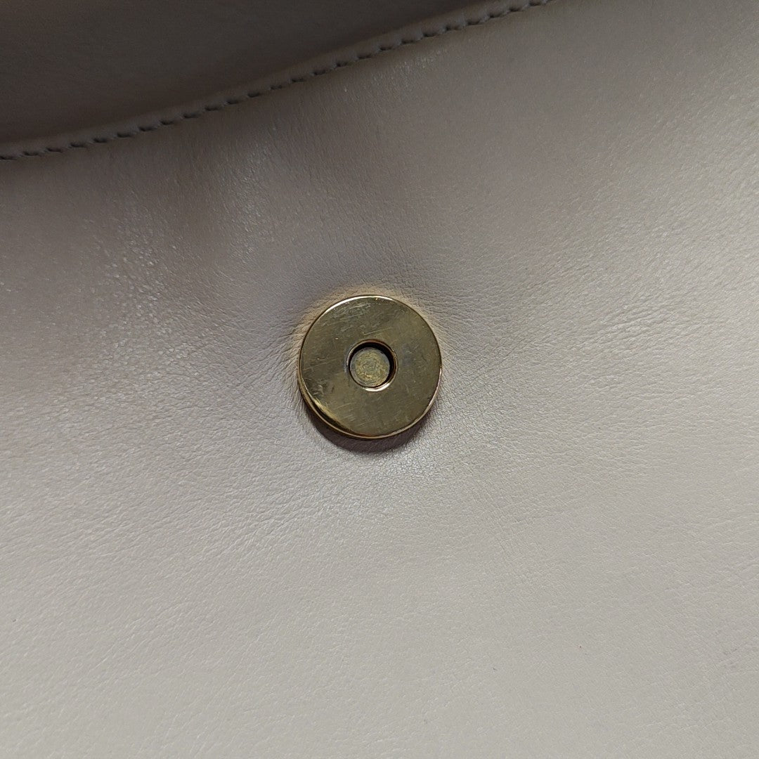 Calfskin Shoulder Bag Beige