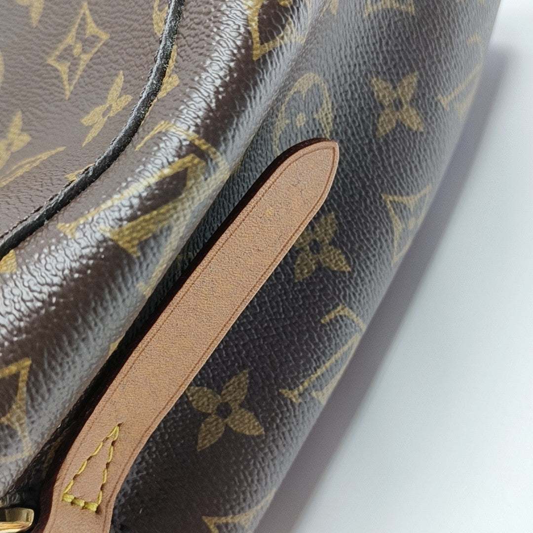 MONTAIGNE Monogram Coated Canvas Brown