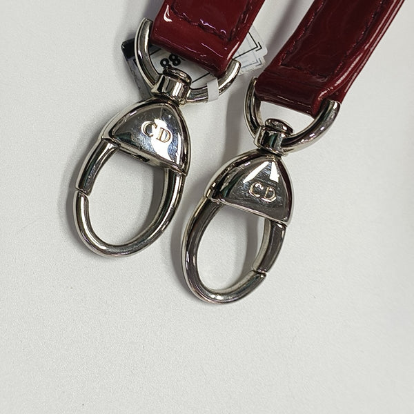 Lady Dior Medium Cannage Patent Leather Red