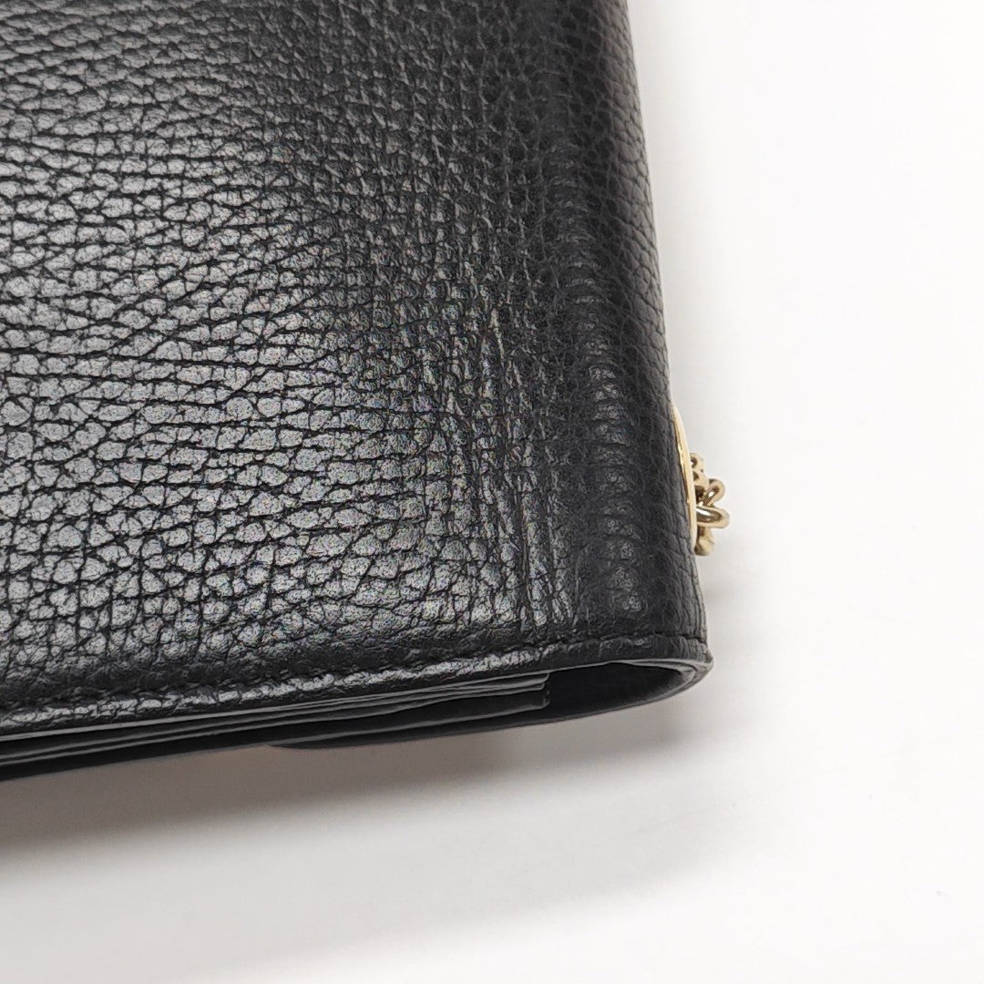 Interlocking G Small Calfskin Black