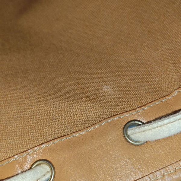 Coated Canvas Shoulder Bag Blue