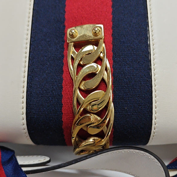 Sylvie Small Calfskin White