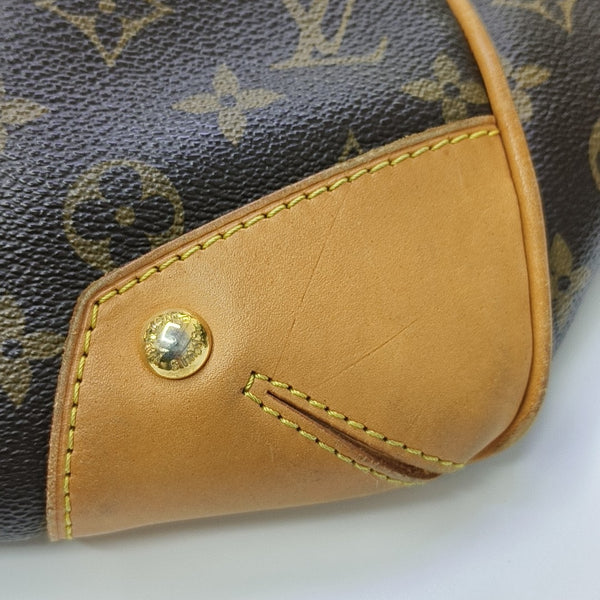 ESTRELA MM Monogram Coated Canvas Brown
