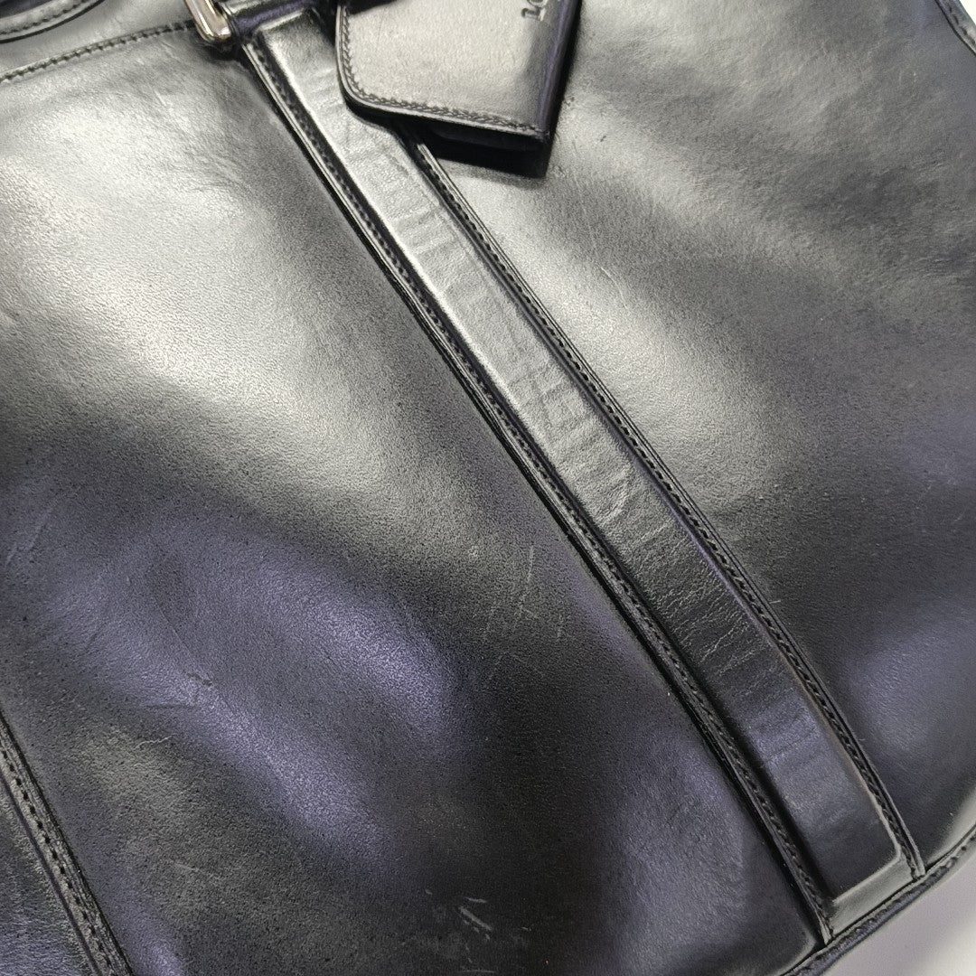 Calfskin Shoulder Bag Black