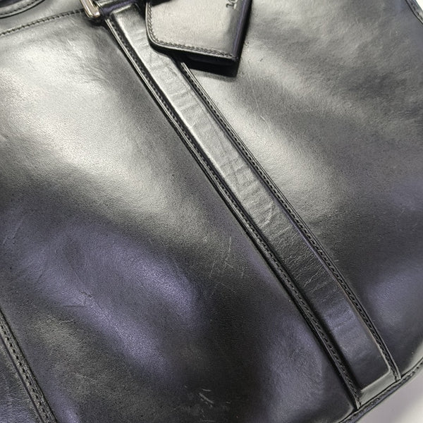 Calfskin Shoulder Bag Black