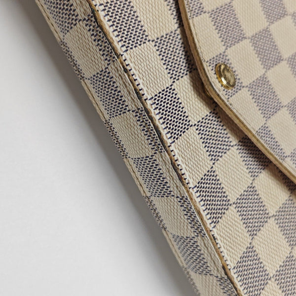 FÉLICIE Damier Azur Coated Canvas White