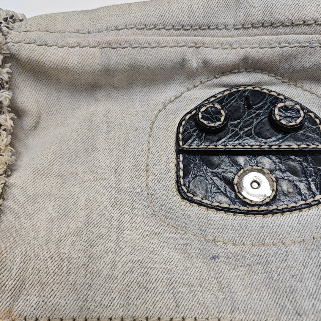 Canvas Shoulder Bag Beige