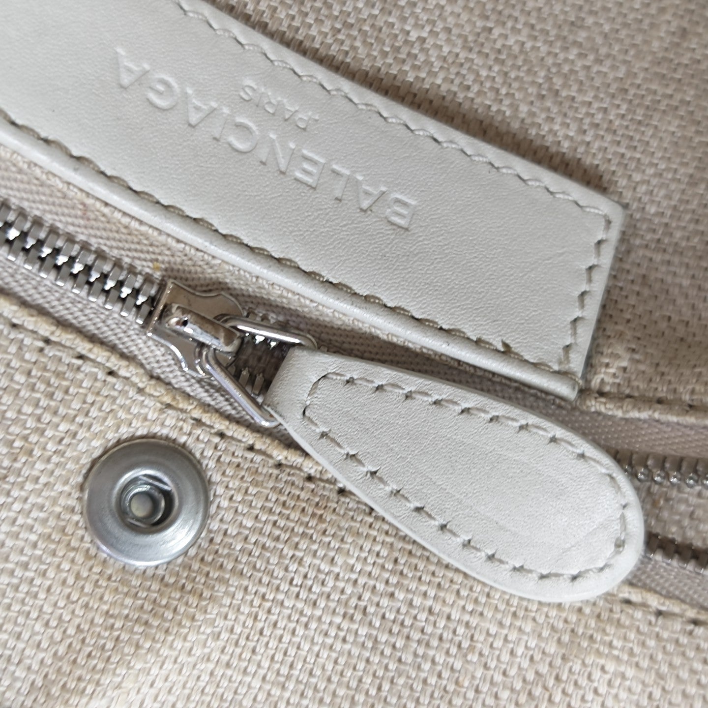 Calfskin Top Handle Bag White