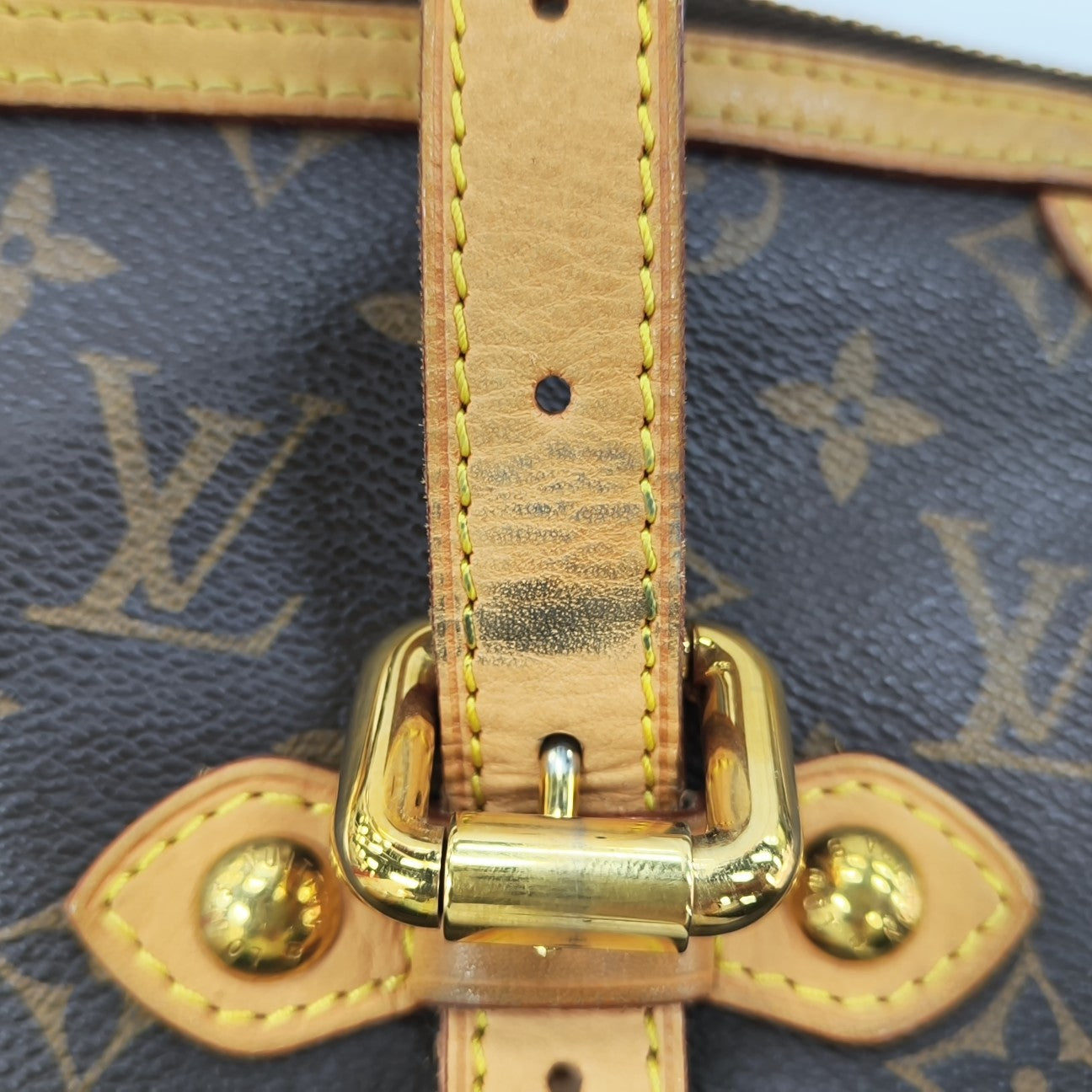 PALERMO GM Monogram Coated Canvas Brown