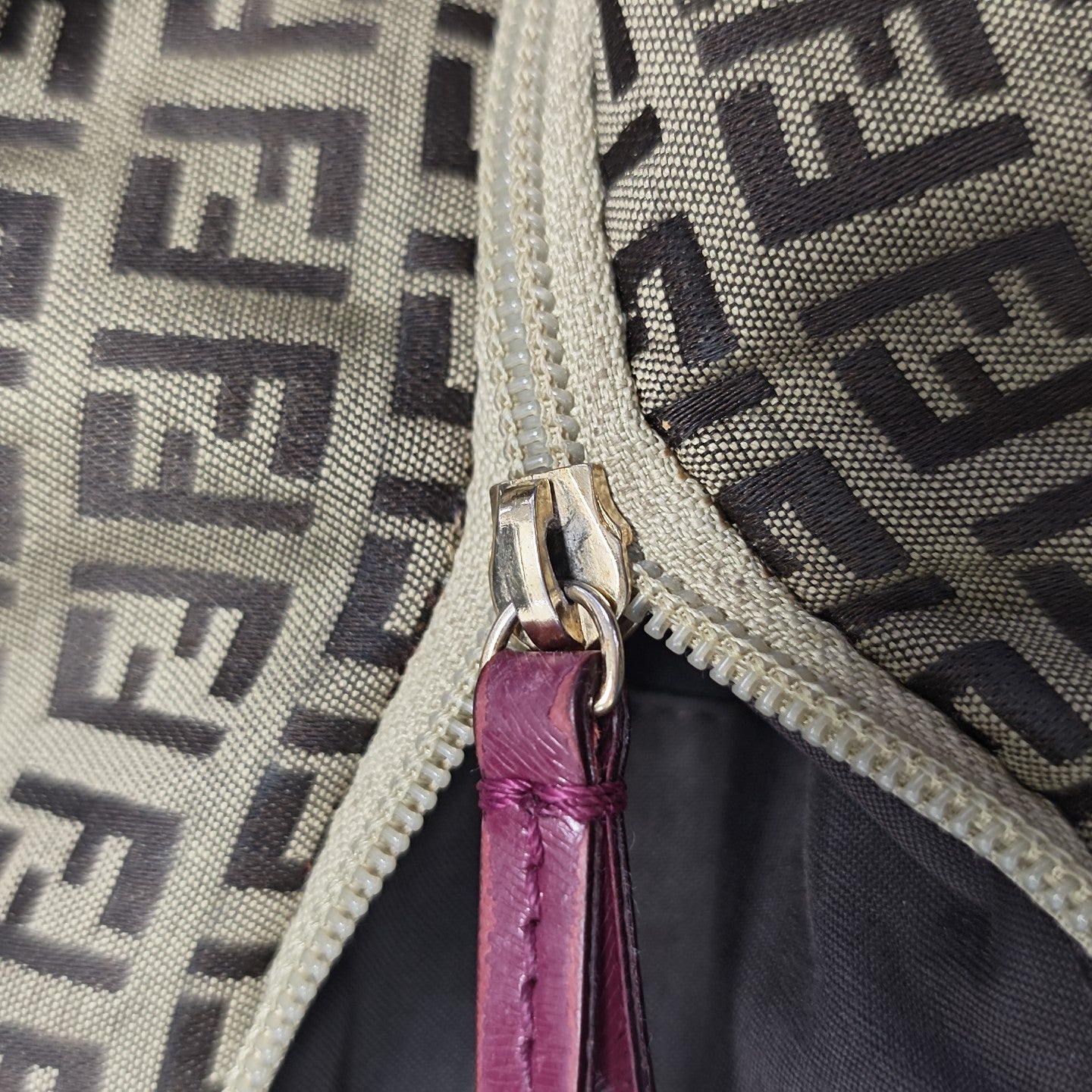 Monogram Canvas Tote Bag Brown