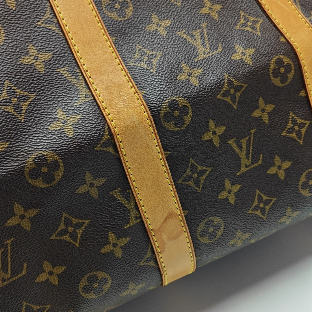 SAC SOUPLE 55 Monogram Coated Canvas Brown