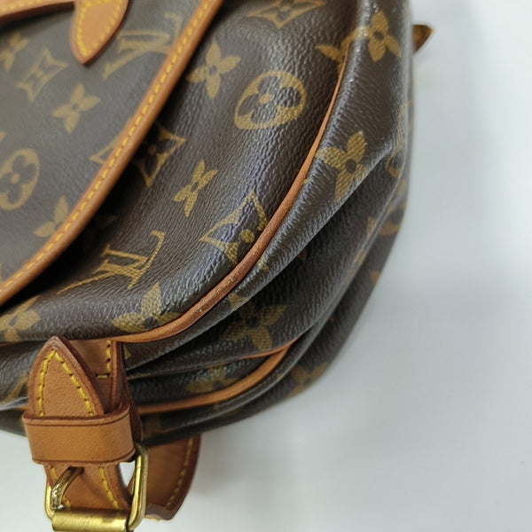 SAUMUR 30 Monogram Coated Canvas Brown