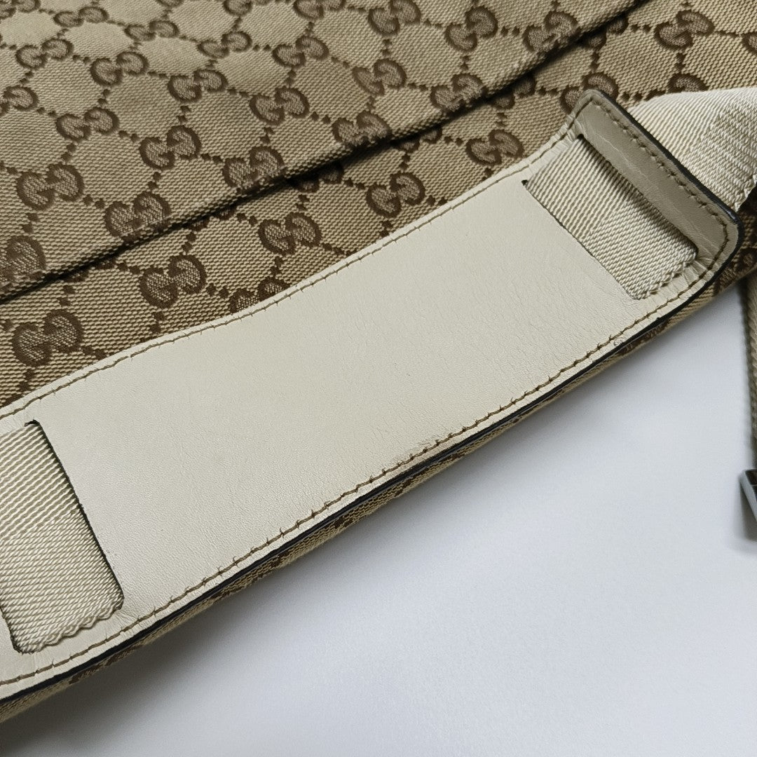 Monogram Canvas Crossbody Bag Beige