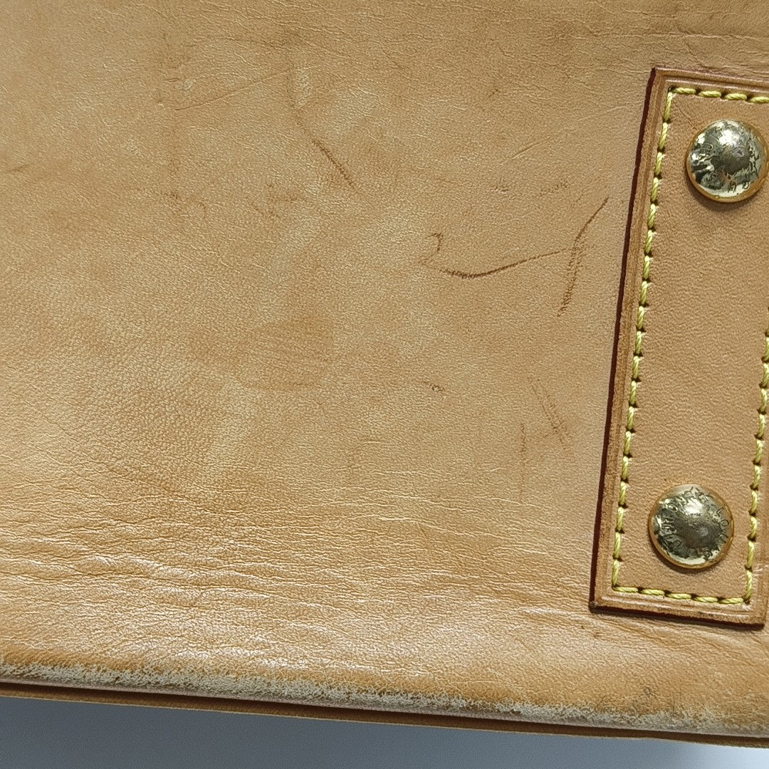 ALMA BB Monogram Coated Canvas Brown