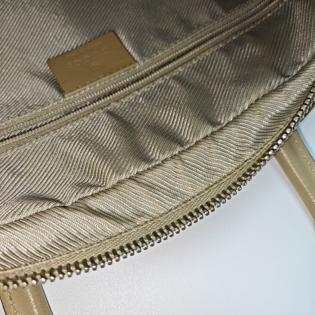 Calfskin Top Handle Bag Beige