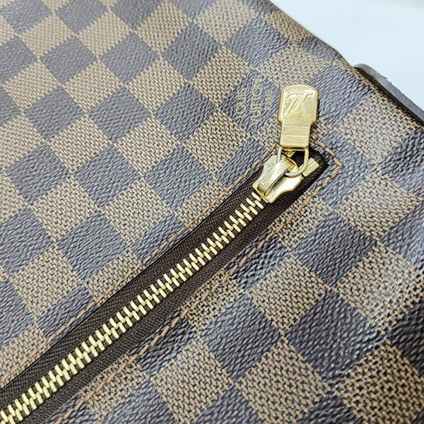 SPENCER Damier Ebene Coated Canvas Brown