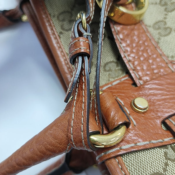 Monogram Canvas Tote Bag Beige