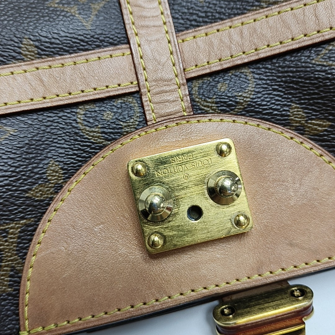 DUFFLE Monogram Coated Canvas Brown