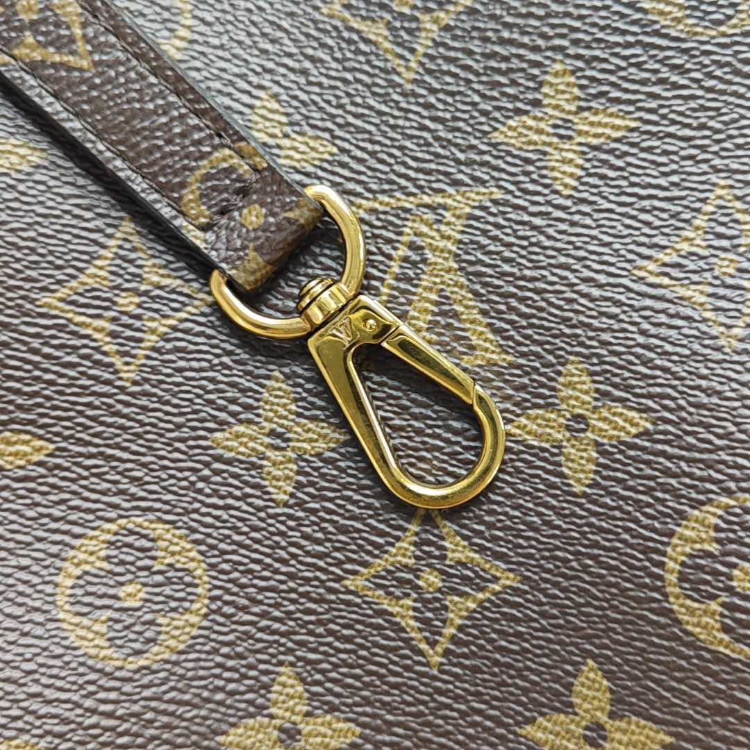 MONTAIGNE Monogram Coated Canvas Brown