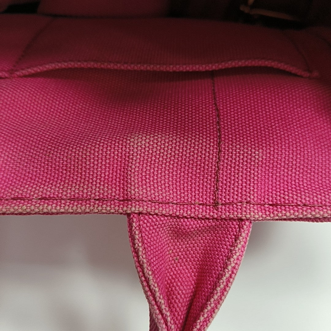 Denim Quilted Canvas Red