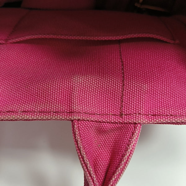 Denim Quilted Canvas Red