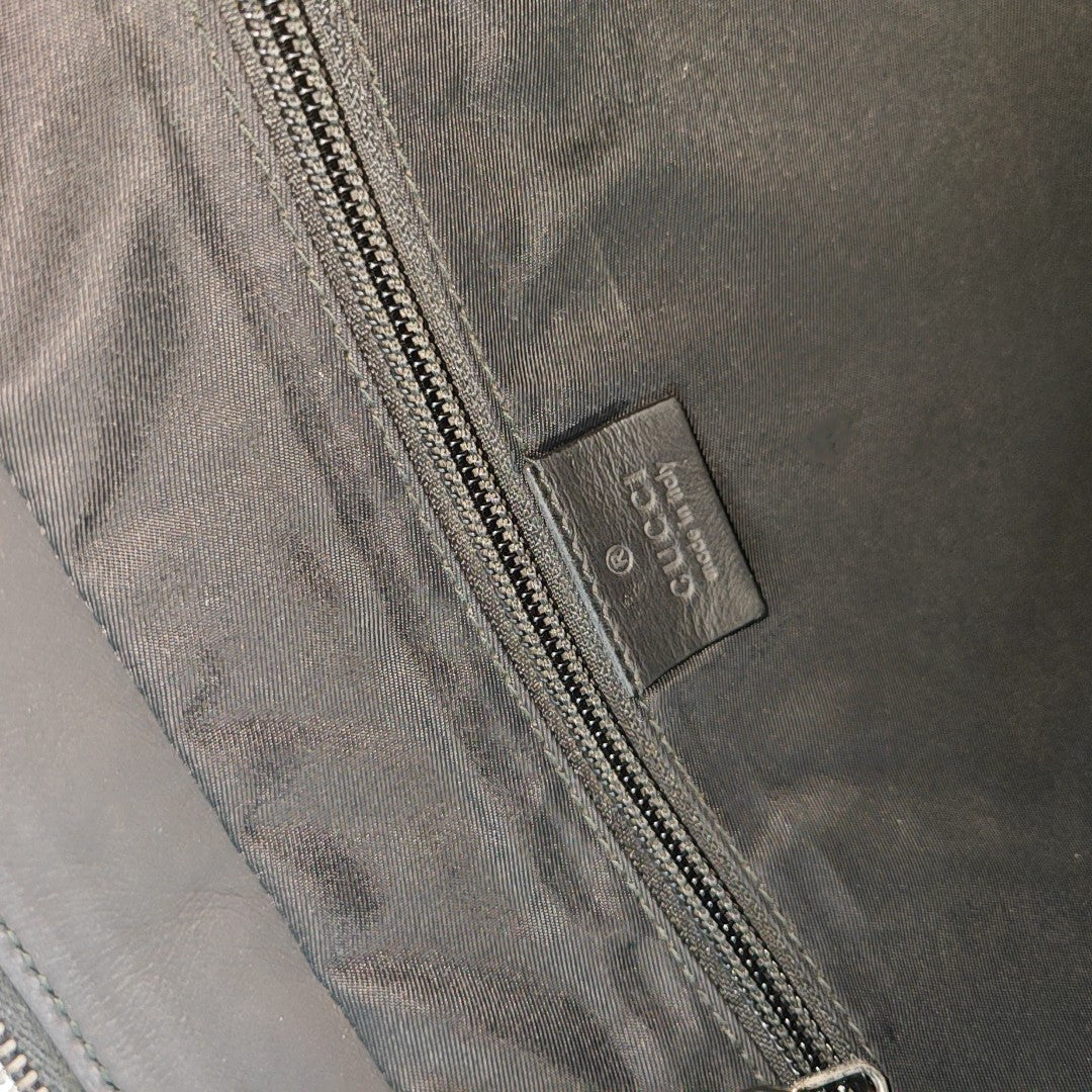 Monogram Calfskin Shoulder Bag Black
