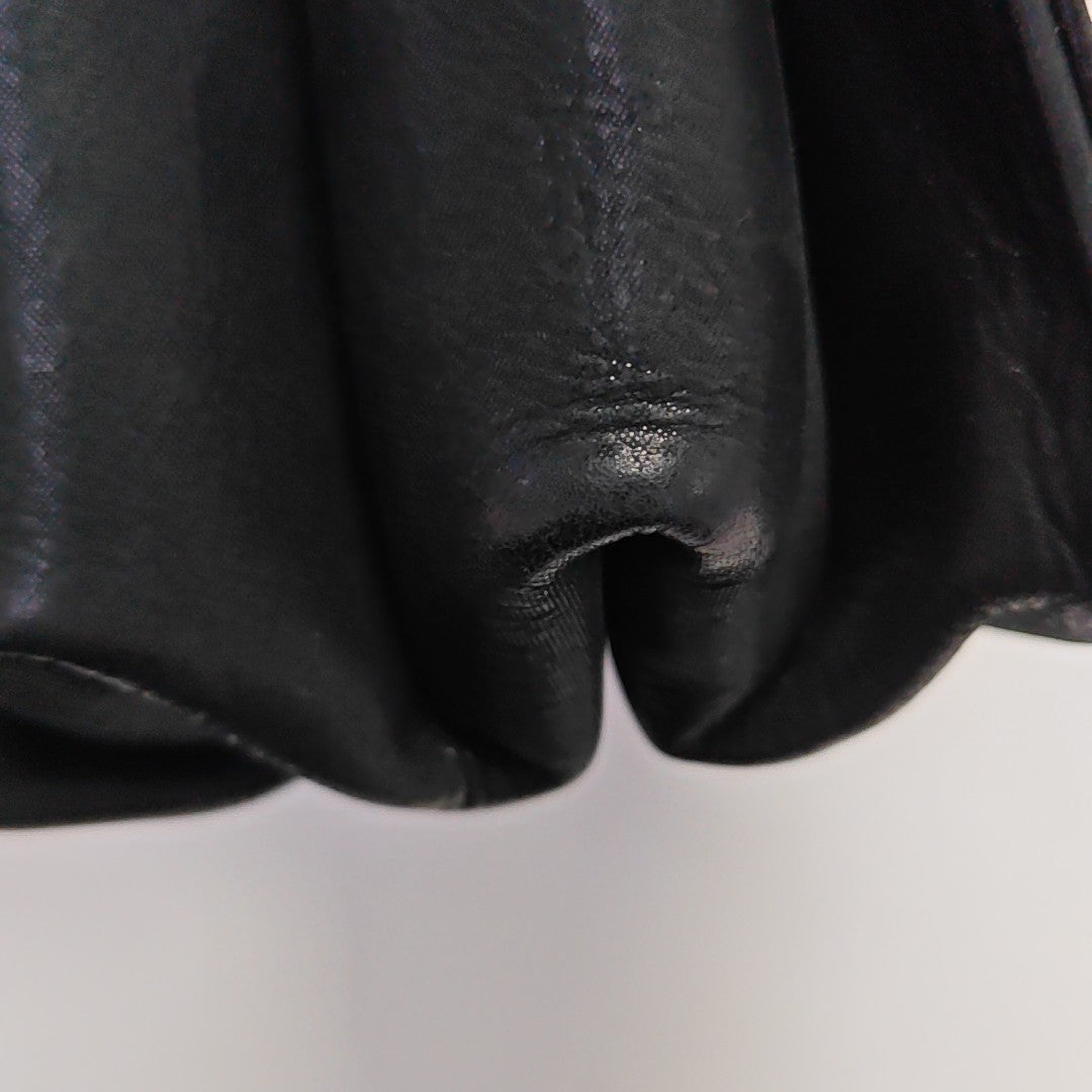 Quilted Calfskin Shoulder Bag Black