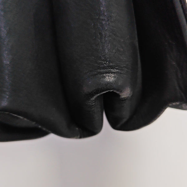 Quilted Calfskin Shoulder Bag Black