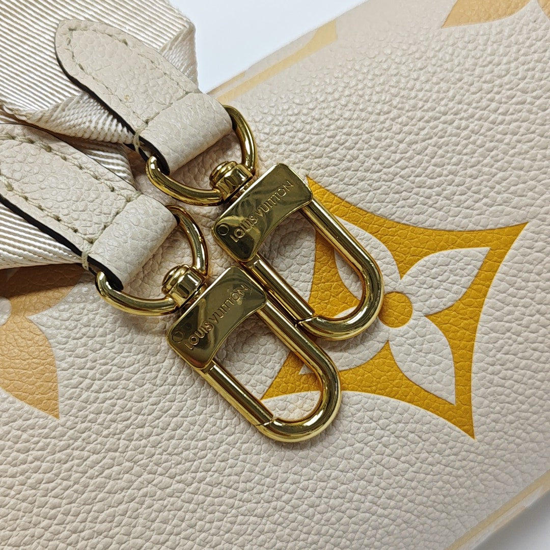PAPILLON PM Monogram Calfskin White