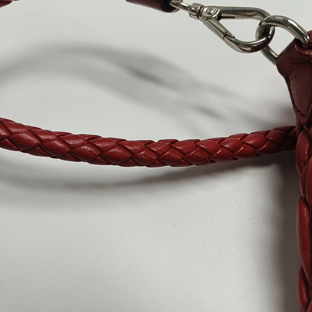 Crystal Quilted Lambskin Red
