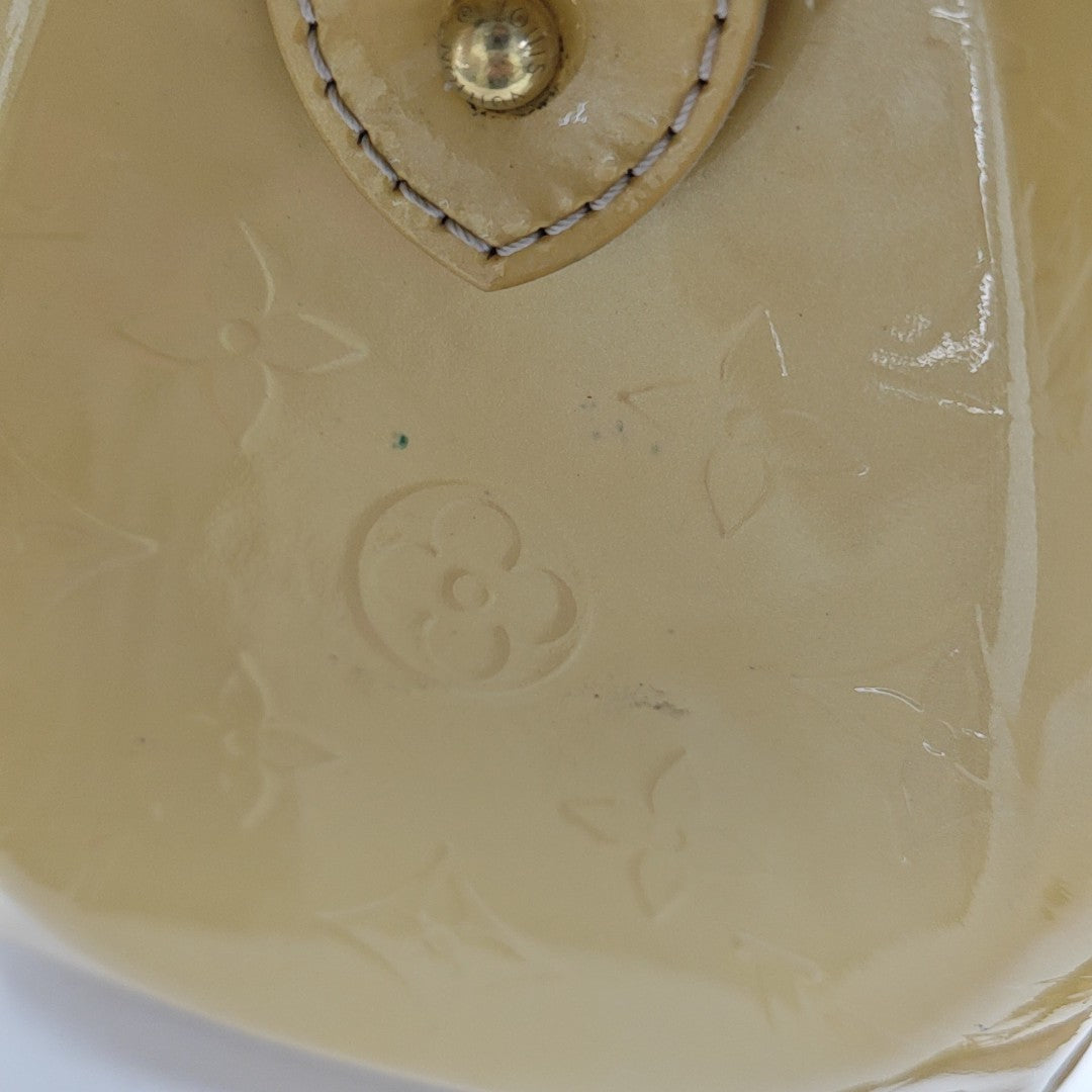BREA MM Monogram Patent Leather Yellow